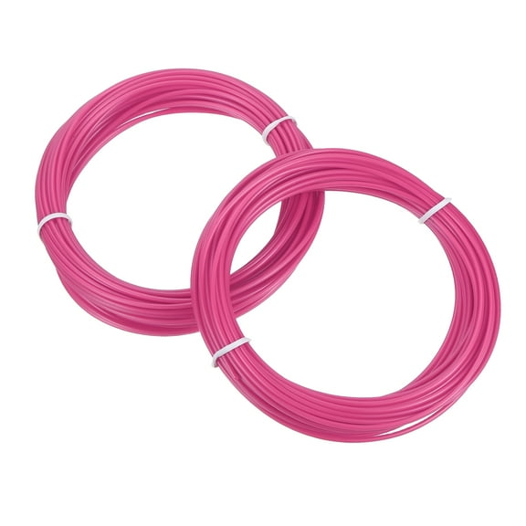Uxcell 2 Pcs 3D Pen Filament, 1.75mm Dia 33ft Length PLA 3D Printing Pen Filament Refills for 1.75mm 3D Printing Pen, Rose Red