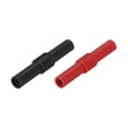thumbnail image 1 of Uxcell 2 Pcs 4mm Audio Plug Coupler, Female to Female Audio Jack Socket Connector, Audio Extension Adapter for Speaker Wire, Audio Video Cable, Black&Red, 1 of 6