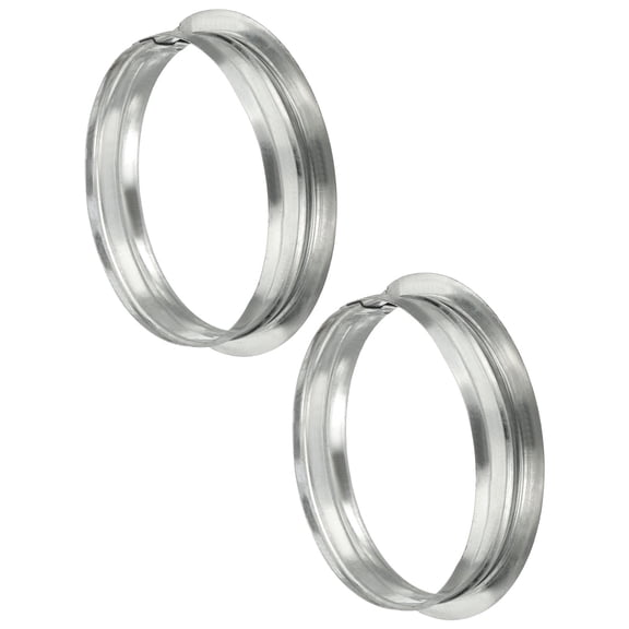 Uxcell 2 Pcs 6 Inch Duct Connector Flange, Round Galvanized Steel Air Ducting Mounting Plate Great for Heating Cooling Ventilation, Silver Tone