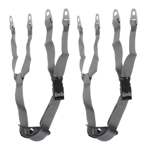 Uxcell 2 Pcs Adjustable Helmet Strap Accessory for Hard Hat with Protective Buckle Rectangular Hole Y Type