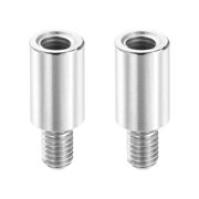 Uxcell 2 Pcs Arcade Game Joystick Extender10mm - Arcade Joystick Shaft Extender Thickened Game Controller Rod Screw for Classic Fighting Machine, Silver