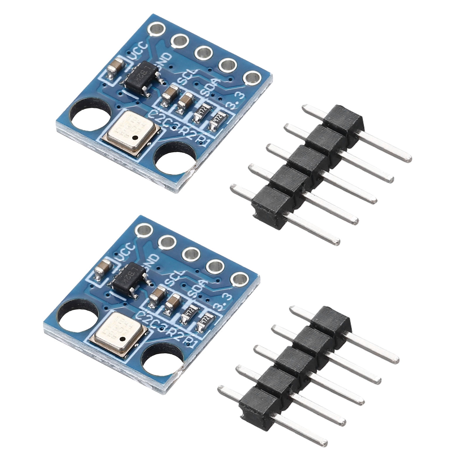 Spi Precision Rtc Uxcell 2 Pcs BMP180 I2C IIC SPI Double Hole Atmospheric Pressure Sensor ...