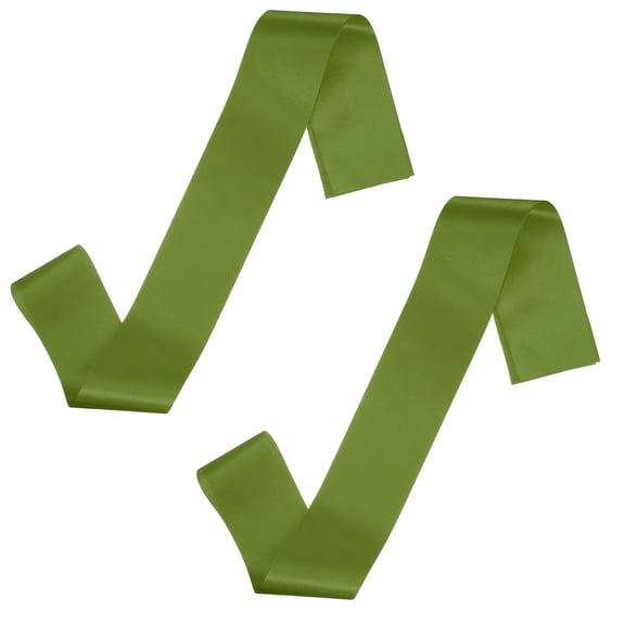 Uxcell 2 Pcs Blank Satin Sash, 71" x 4.7" Pageant Sash Plain Senior Party Decorations for Women Bride Birthday Wedding Graduation DIY Custom, Light Green