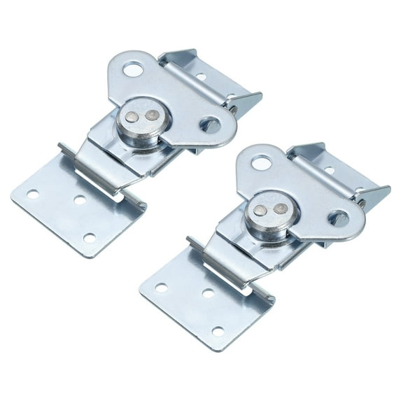 Uxcell 2 Pcs Butterfly Twist Latch, 4.72 Inch Alloy Butterfly Buckle Latch Keeper Toggle Clamp Twist Latch, Blue