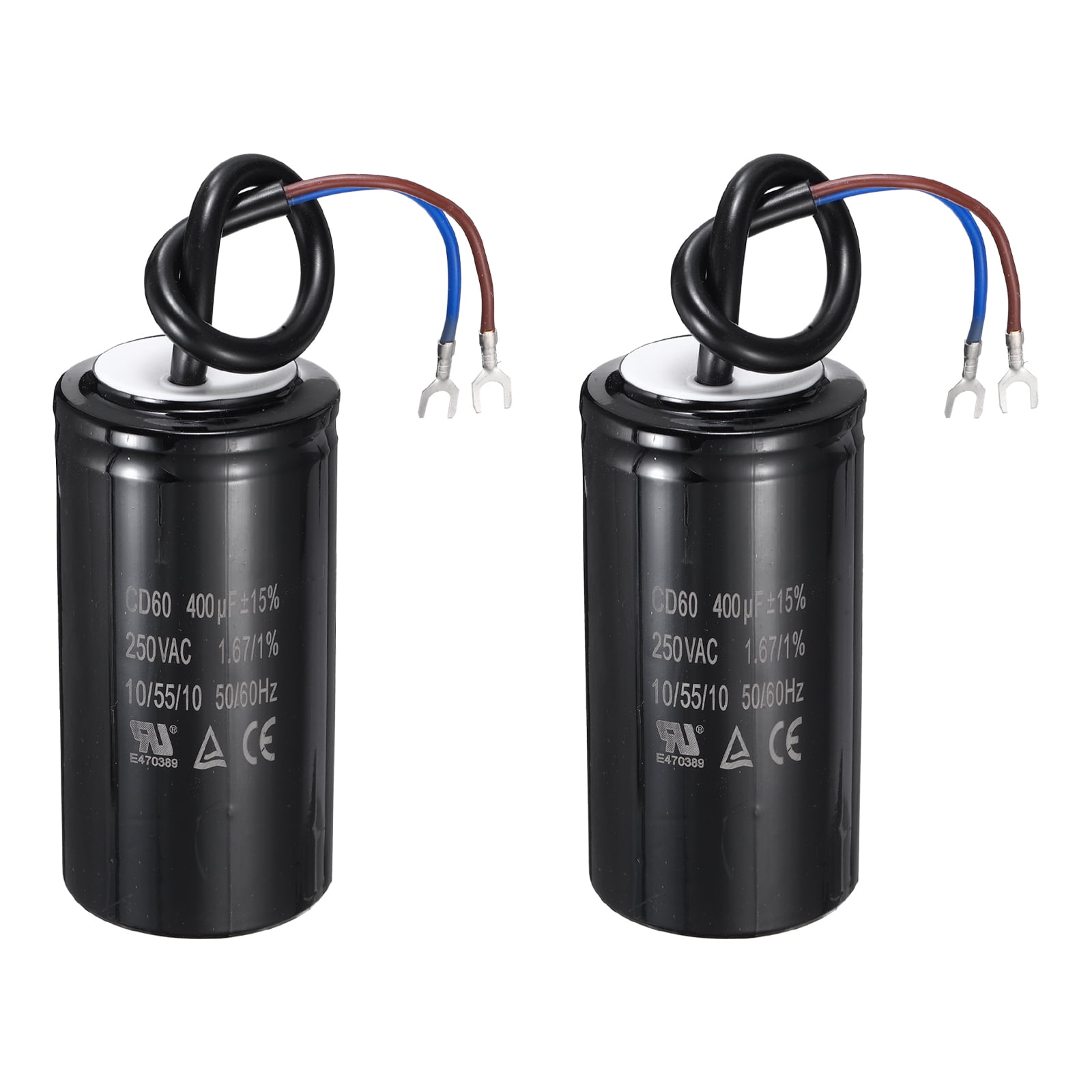 Condensatore Di Avviamento Uxcell CD60 400uF 250VAC 50/60Hz - 2 Fili