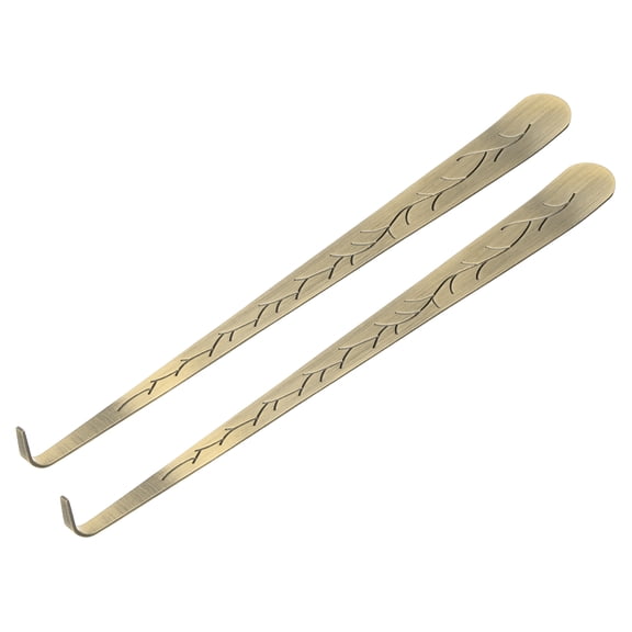 Uxcell 2 Pcs Candle Wick Dipper, Candle Snuffer Wick Hook, Flame Dipper Snuffer Flat Design for Putting Out Flame, Bronze