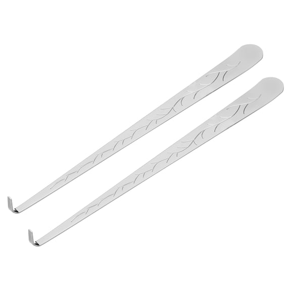 Uxcell 2 Pcs Candle Wick Dipper, Candle Snuffer Wick Hook, Flame Dipper Snuffer Flat Design for Putting Out Flame, Chrome