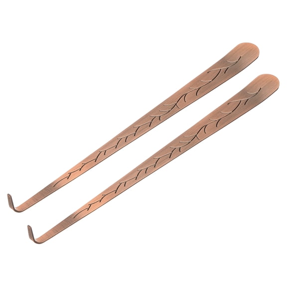 Uxcell 2 Pcs Candle Wick Dipper, Candle Snuffer Wick Hook, Flame Dipper Snuffer Flat Design for Putting Out Flame, Copper