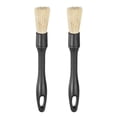 thumbnail image 1 of Uxcell 2 Pcs Car Tire Shine Applicator Brush High Density Automotive Tire Dressing Brush Car Cleaning Duster with Storage Stand for Auto Detailing Cleaning, Yellow, 1 of 6