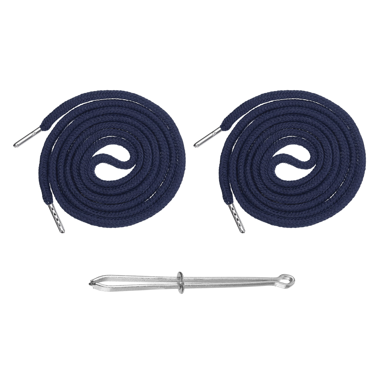 Drawstring String With Button Uxcell 2 Pcs Drawstring for Sweatpants (Navy Blue), Hoodie Strings ...