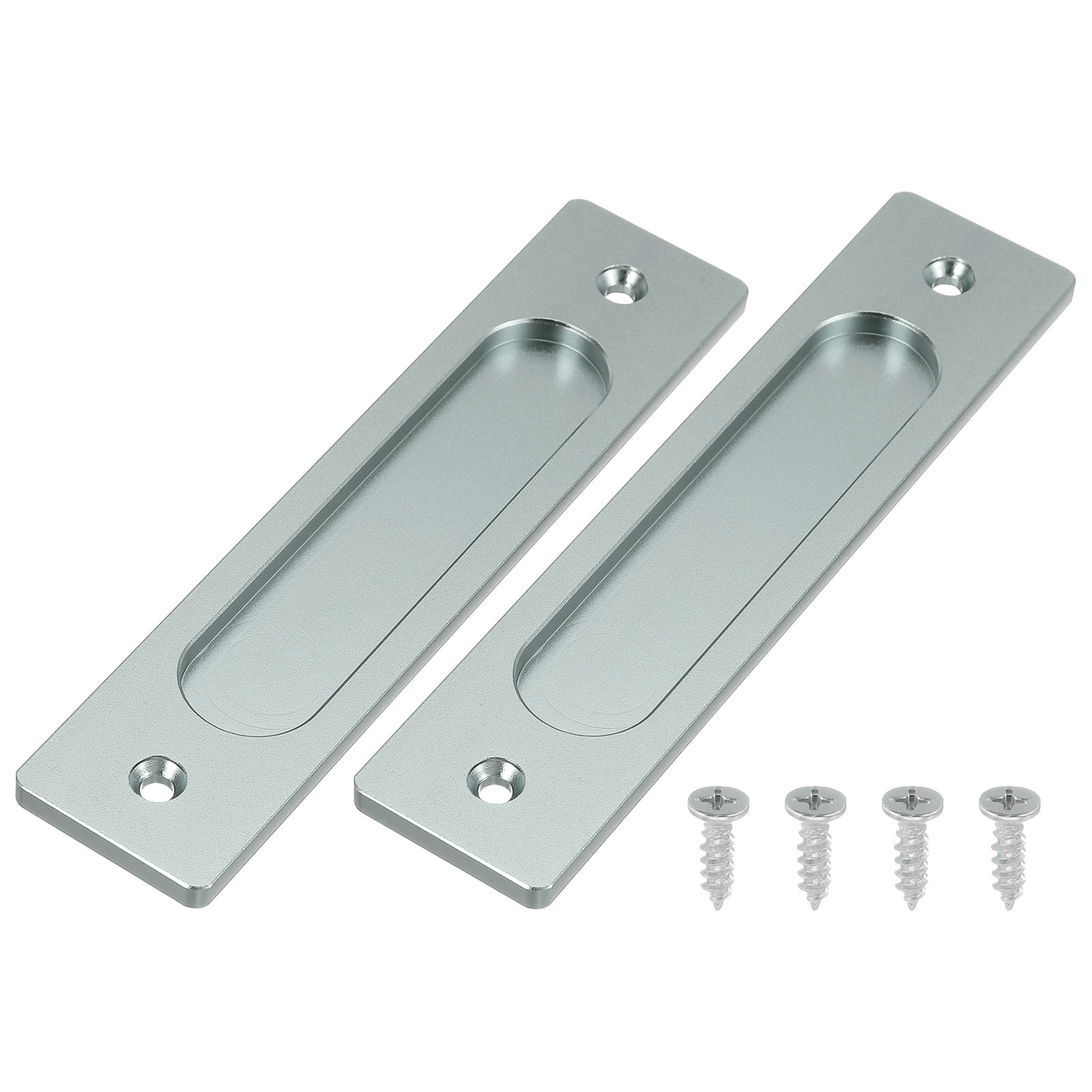Recess Pull Rectangular Uxcell 2 Pcs Finger Flush Pulls, 7