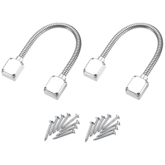 Uxcell 2 Pcs Flexible Door Loop Wire Protection Sleeving Door Lock Wire Conduit with Ends 400mm x 9.5mm