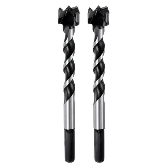 Uxcell 2 Pcs Forstner Drill Bit 18mm (23/32") Dia 125mm (5") Long YG8/C1 Tungsten Carbide Wood Forstner Bits