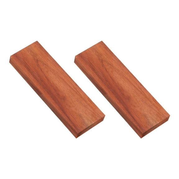 Uxcell 2 Pcs Hardwood Lumber Natural Exotic Woods for DIY Crafts, Red