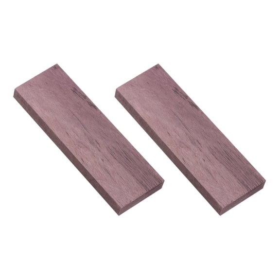 Uxcell 2 Pcs Hardwood Lumber Natural Exotic Woods for DIY Crafts, Rouge Color
