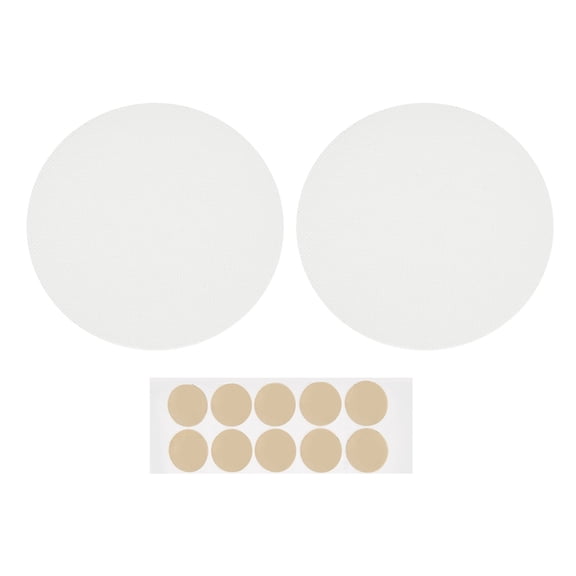 Uxcell 2 Pcs Lampshade Diffuser, 3.54" Dia Round Diffuser Fabric Lamp Cover Proof Light Softener Shades with Adhesive Dots for 3inch LED Recessed Ceiling Light Downlight Pendants, Soft White
