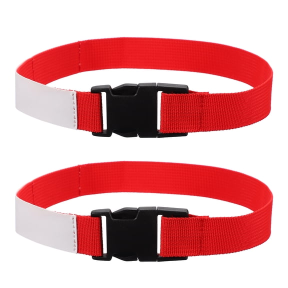 Uxcell 2 Pcs Laundry Strap with Buckle, Multipurpose Laundry Strap Replacement Wash Care Utility Household Cleaning Loop Athletics Accessories Tools Storage, Red