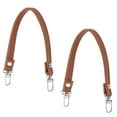 thumbnail image 1 of Uxcell 2 Pcs Leather Purse Handle Strap, 10 Inch Purse Strap DIY Replacement, Brown, 1 of 6