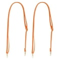 thumbnail image 1 of Uxcell 2 Pcs Leather Purse Handle Strap, 26"-47" Adjustable Handbag Strap Replacement Orange, 1 of 4