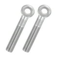 thumbnail image 1 of Uxcell 2 Pcs M16x90mm Shoulder Swing Lifting Eye Bolt, 304 Stainless Steel Metric Half Tooth Thread Fisheye Eye Slip Hole Screw Rigging Bolt Metal Fasteners Screws, Silver Tone, 1 of 7