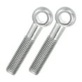 thumbnail image 1 of Uxcell 2 Pcs M18x90mm Shoulder Swing Lifting Eye Bolt, 304 Stainless Steel Metric Half Tooth Thread Fisheye Eye Slip Hole Screw Rigging Bolt Metal Fasteners Screws, Silver Tone, 1 of 7