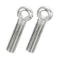 thumbnail image 1 of Uxcell 2 Pcs M20x90mm Shoulder Swing Lifting Eye Bolt, 304 Stainless Steel Metric Full Thread Fisheye Eye Slip Hole Screw Rigging Bolt Metal Fasteners Screws, Silver Tone, 1 of 7