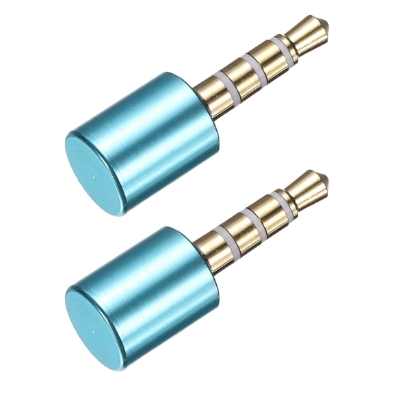 Uxcell 2 Pcs Microphone Blocker, USB 3.5mm Audio Blocker Audio Privacy Protector for Laptops/Smartphones/Tablets/Computers, Blue