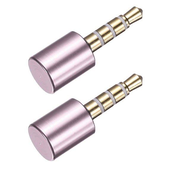 Uxcell 2 Pcs Microphone Blocker, USB 3.5mm Audio Blocker Audio Privacy Protector for Laptops/Smartphones/Tablets/Computers, Pink