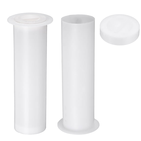Uxcell 2 Pcs Mini Split Cover Wall Sleeve for Air Conditioner Line Set 8.66 Inch Plastic Through the Wall Pipe Accessories for AC Outdoor Units/Decorative HVAC Line Hide Cover, White