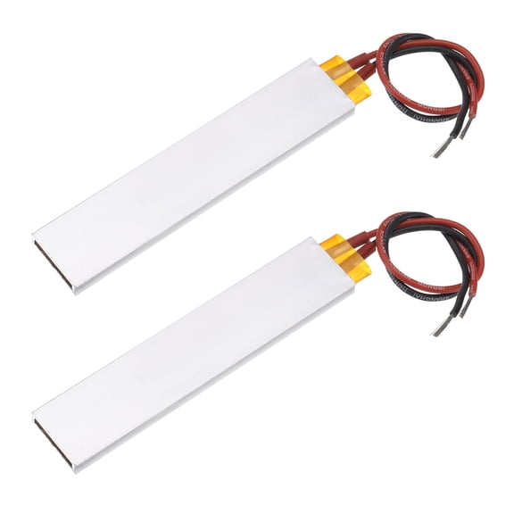 Uxcell 2 Pcs PTC Heating Element, AC DC 110V PTC Heating Plate Aluminum Shell Ceramics Polyimide Film Plate Heater 18W-400W 230C Insulated Constant Temperature Ceramic Thermostatic