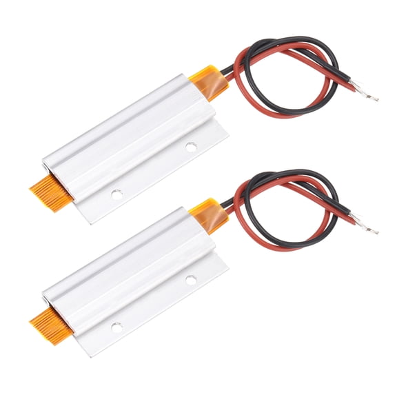 Uxcell 2 Pcs PTC Heating Element, AC DC 110V PTC Heating Plate Aluminum Shell Ceramics Polyimide Film Plate Heater 4W-105W 230C Insulated Constant Temperature Ceramic Thermostatic