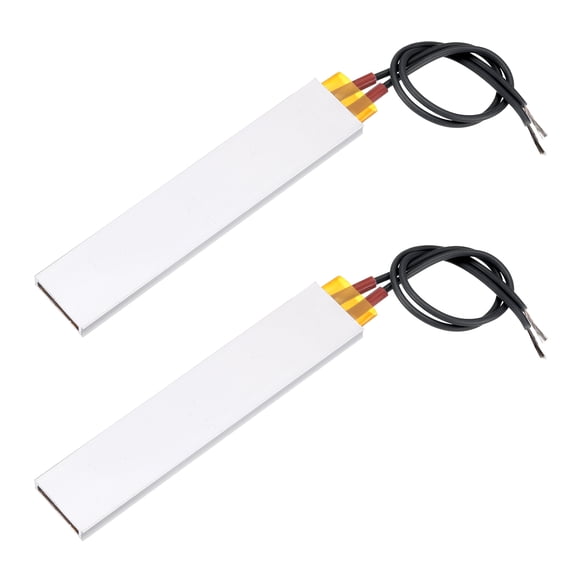Uxcell 2 Pcs PTC Heating Element, AC DC 110V PTC Heating Plate Aluminum Shell Ceramics Polyimide Film Plate Heater 5W-200W 60C Insulated Constant Temperature Ceramic Thermostatic