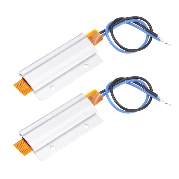 Uxcell 2 Pcs PTC Heating Element, AC DC 110V PTC Heating Plate Aluminum Shell Ceramics Polyimide Film Plate Heater 7W-90W 130C Insulated Constant Temperature Ceramic Thermostatic