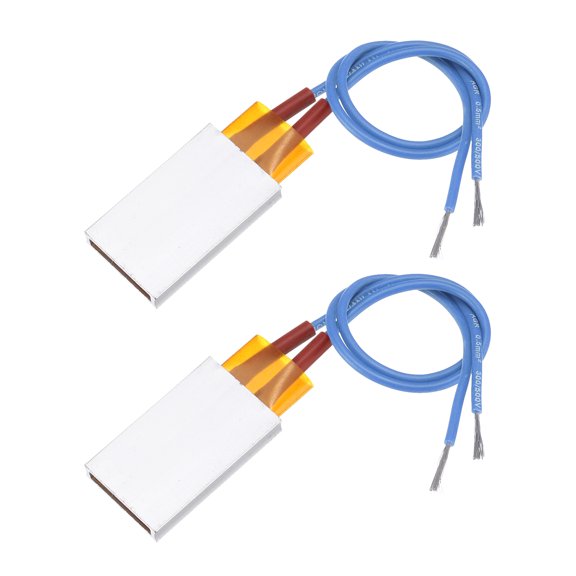 Uxcell 2 Pcs PTC Heating Element, AC DC 220V PTC Heating Plate Aluminum Shell Ceramics Polyimide Film Plate Heater 7W-150W 150C Insulated Constant Temperature Ceramic Thermostatic