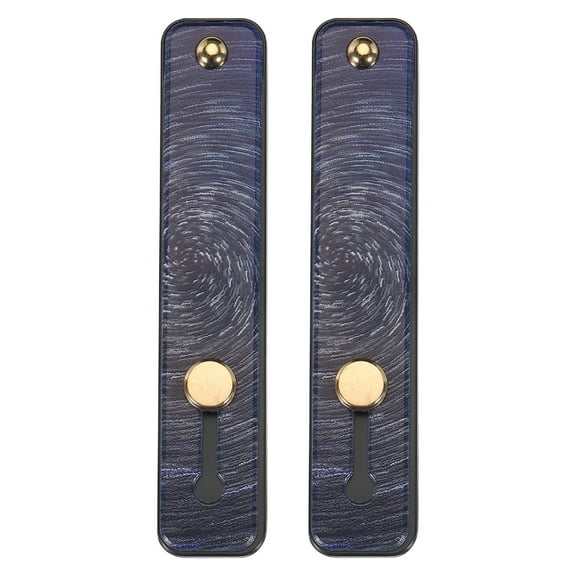 Uxcell 2 Pcs Phone Loop Finger Holder Silicone Phone Strap Grip Holder Black (Starry)