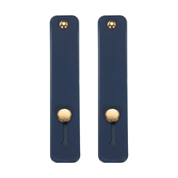 Uxcell 2 Pcs Phone Loop Finger Holder Silicone Phone Strap Grip Holder for Most Smartphones Navy Blue