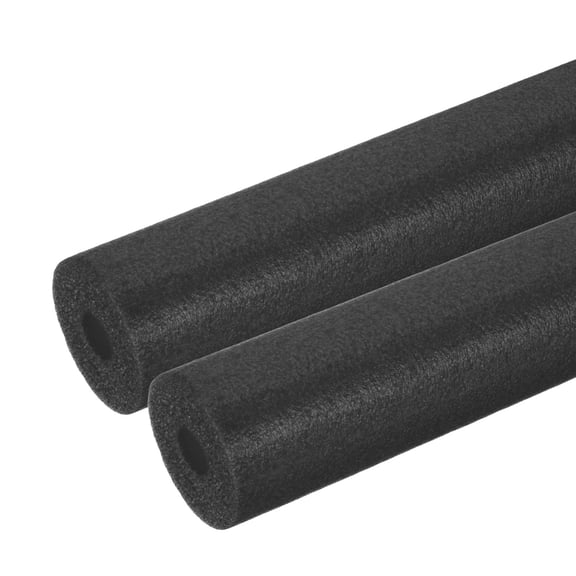 Uxcell Pipe Insulation Foam Tube, Pool Noodles Foam Tubing Cover for Swimming Pool Handle Heat Preservation Protective Sleeve Black 13/16" (20mm) ID x 3.3FT x 2-3/4" OD