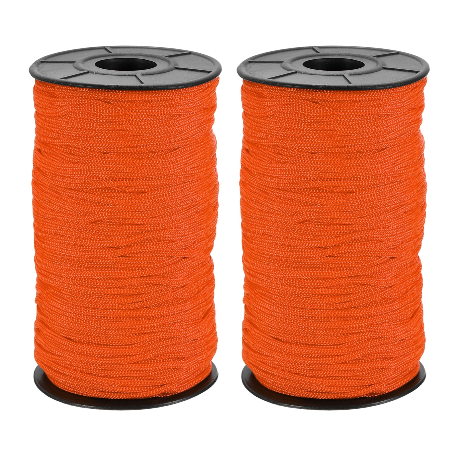 Uxcell 2 Pcs Polyester Macrame Cord, 3mm x 131 Yards Polypropylene Crochet Braided Rope Macrame Yarn for Wall Hangings Bag Craft Knitting, Deep Red
