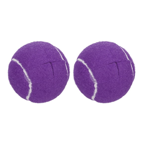Uxcell 2 Pcs Precut Walkers Tennis Balls, Universal Precut Glide Ball Walkers Accessories Glides for Furniture Legs and Floor Protection, Purple