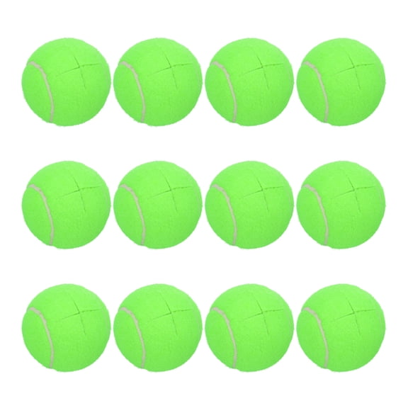 Uxcell 12 Pcs Precut Walkers Tennis Balls, Universal Precut Glide Ball Walkers Accessories Glides for Furniture Legs and Floor Protection, Green