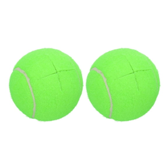 Uxcell 2 Pcs Precut Walkers Tennis Balls, Universal Precut Glide Ball Walkers Accessories Glides for Furniture Legs and Floor Protection, Green
