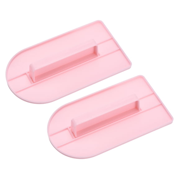 Uxcell 2 Pcs Professional Cake Decorating Tools Scraper, Fondant Smoother Fondant Icing Smoother Paddle for Sculpting Smoothing Icing Sugar Craft Cake Decoration, One-piece White