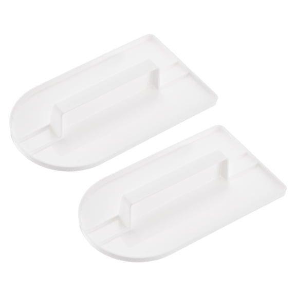 Uxcell 2 Pcs Professional Cake Decorating Tools Scraper, Fondant Smoother Fondant Icing Smoother Paddle for Sculpting Smoothing Icing Sugar Craft Cake Decoration, One-piece White