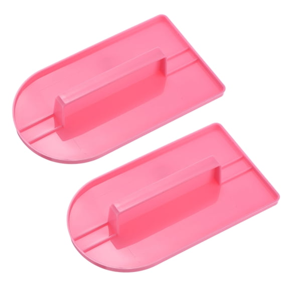Uxcell 2 Pcs Professional Cake Decorating Tools Scraper, Fondant Smoother Fondant Icing Smoother Paddle for Sculpting Smoothing Icing Sugar Craft Cake Decoration, One-piece White