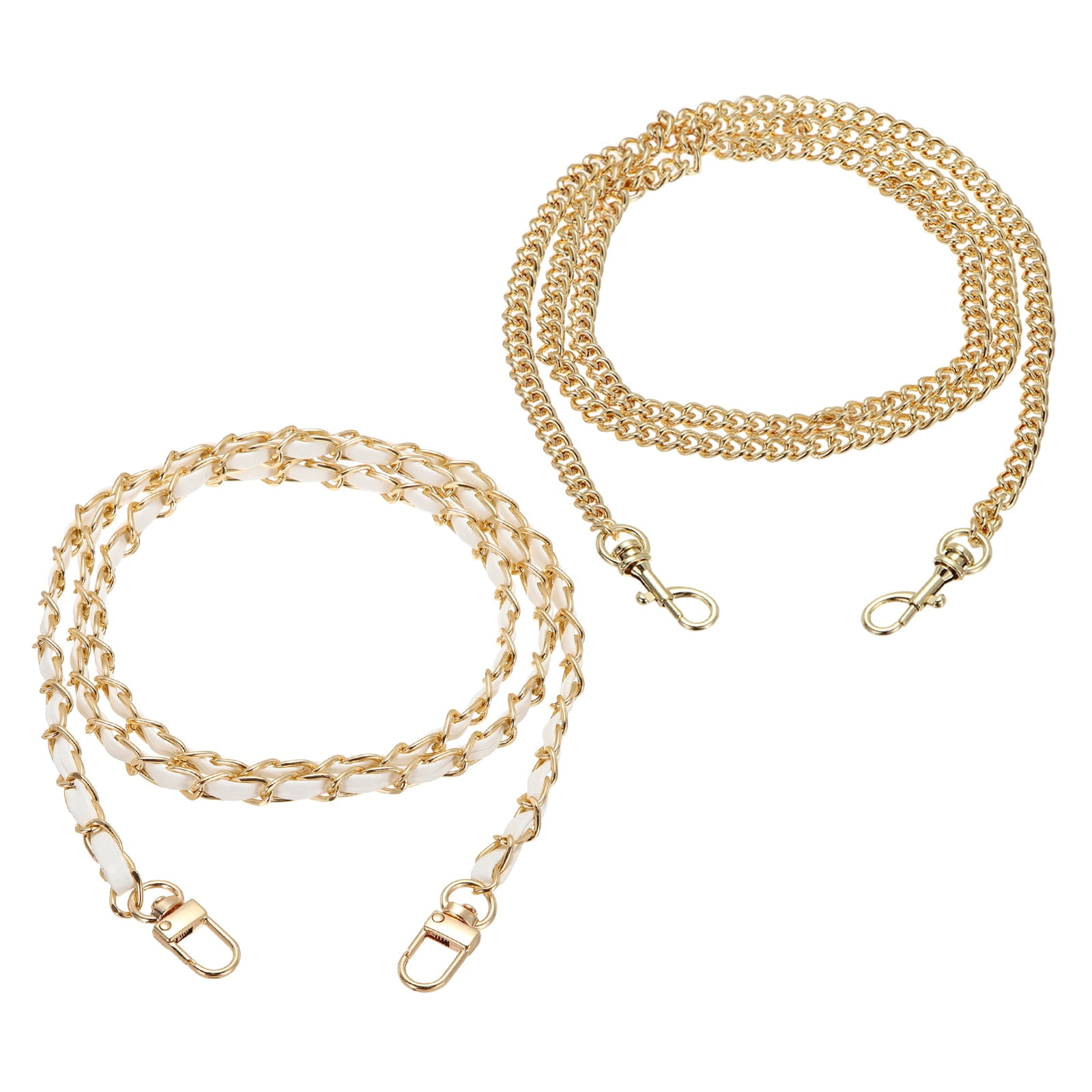 Chain Strap suitable for Wallet-on-Chain/Crossbody bag in light gold 47” IMG_1447.jpg?v=1587092442 main image 4