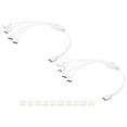 thumbnail image 1 of Uxcell 2 Pcs RGB Splitter Cable, 12V 12" 4 Pin 1 to 4 Female to Female Power Cord with 4 Pin Male Connectors for PC Computer ARGB Fan/LED Lights, White, 1 of 5