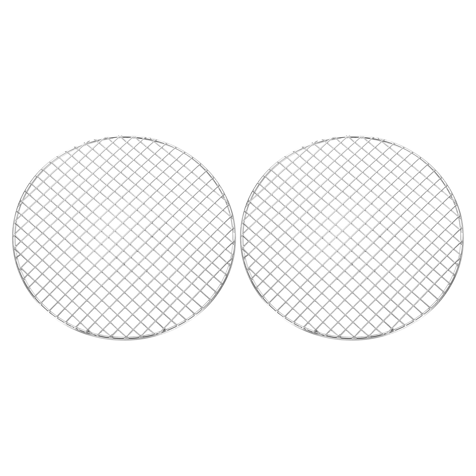 Uxcell 2 Pcs Round Cooking Rack, Dia 9.8 Inch Stainless Steel Grill ...