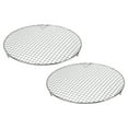 thumbnail image 1 of Uxcell 2 Pcs Round Cooking Rack with Legs, Dia 12 Inch 304 Stainless Steel Barbecue Grill for Cooking Baking Barbecue Air Fryer Racks, Silver, 1 of 5
