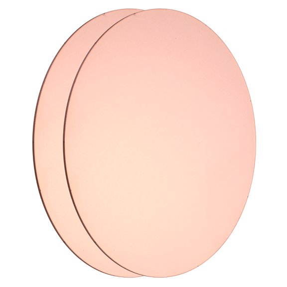 Uxcell 2 Pcs Round Copper Plate, 150mm (5.91") Dia Pure Copper Sheets, 1.5mm T2 Pure Copper Plates for Crafts, DIY, Electrical Repairs, Industrial Use