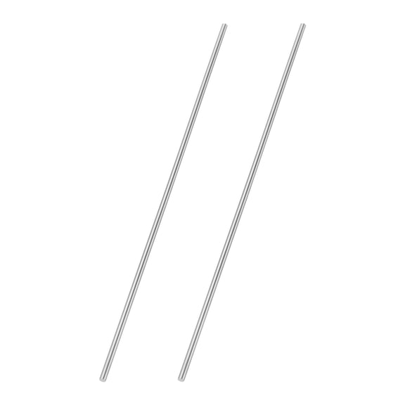 Uxcell 2 Pcs Round Steel Rod 3mm Diameter HSS Lathe Bar Stock Tool 200mm Long for Shaft Gear Drill Lathes Boring Machine Turning Miniature Axle Cylindrical Pin DIY Craft Tool